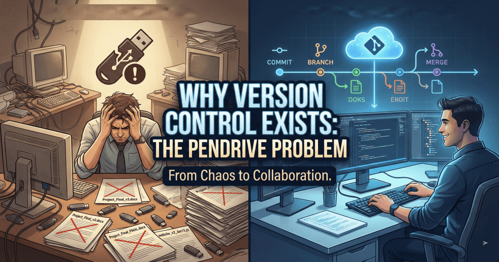 Why Version Control Exists: The Pendrive Problem Every Developer Faced